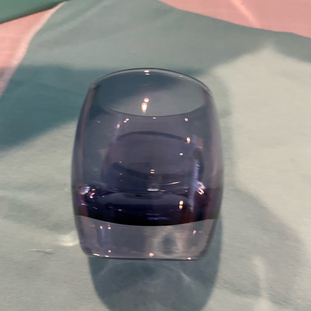 Purple shot glass